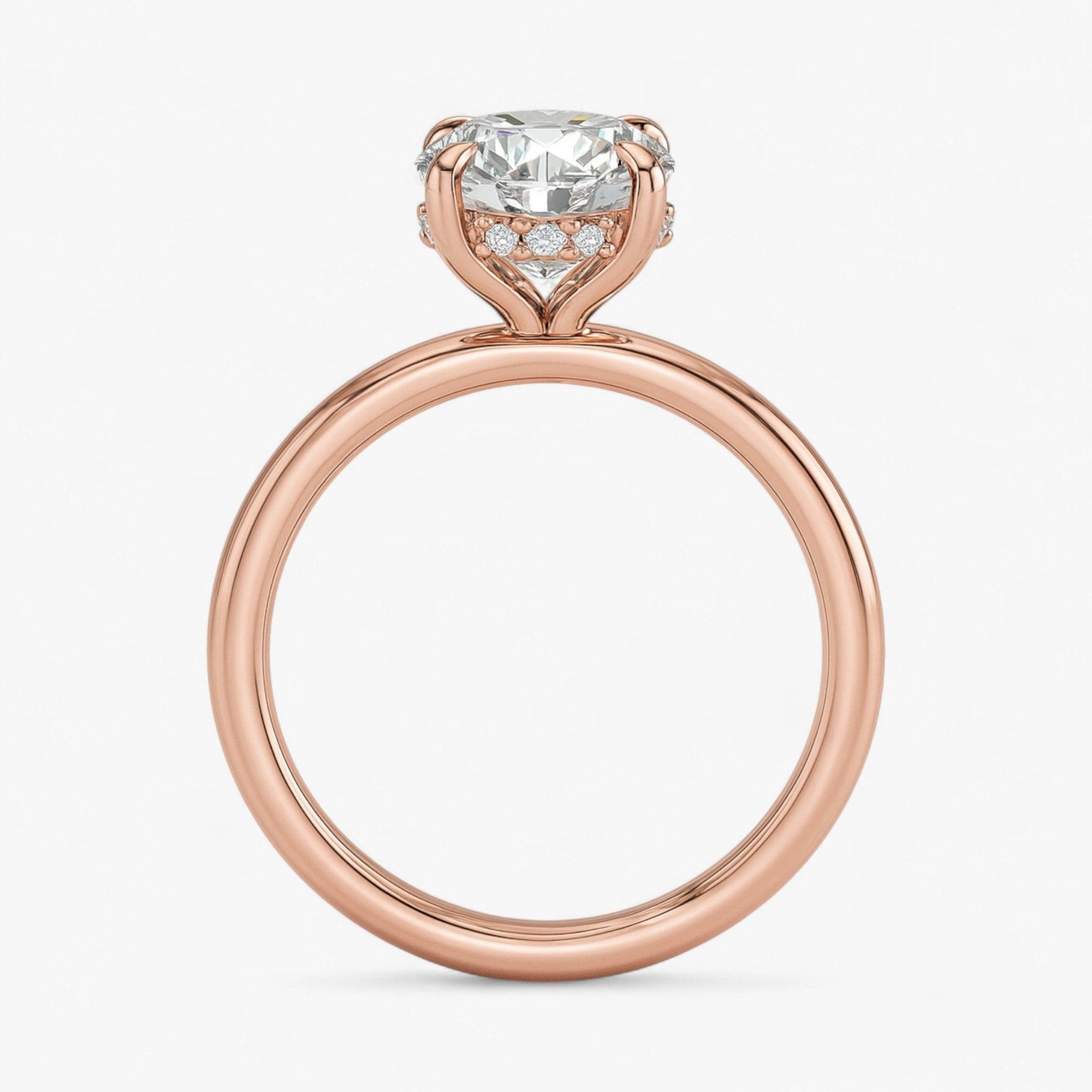 The Timeless Hidden Halo Engagement Ring | Round