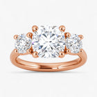 The Classic 3-Stone Engagement Ring | Cushion
