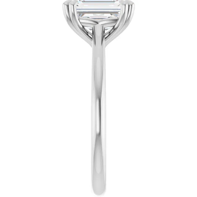 The Double Claw Solitaire Engagement Ring | Emerald | 2 CTW