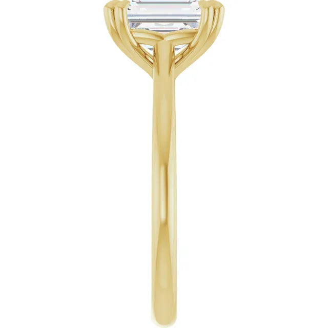 The Double Claw Solitaire Engagement Ring | Emerald | 2 CTW