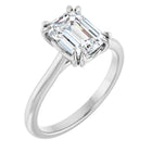 The Double Claw Solitaire Engagement Ring | Emerald | 2 CTW