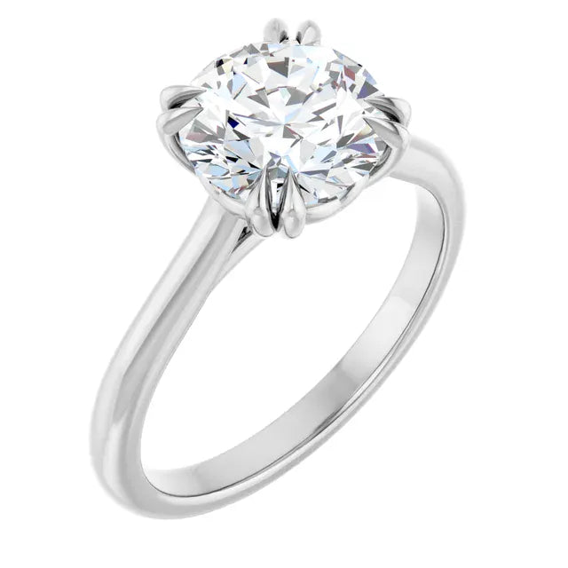The Double Claw Solitaire Engagement Ring | Round | 2 CTW
