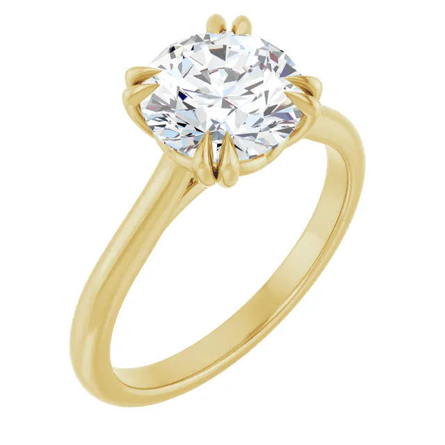 The Double Claw Solitaire Engagement Ring | Round | 2 CTW