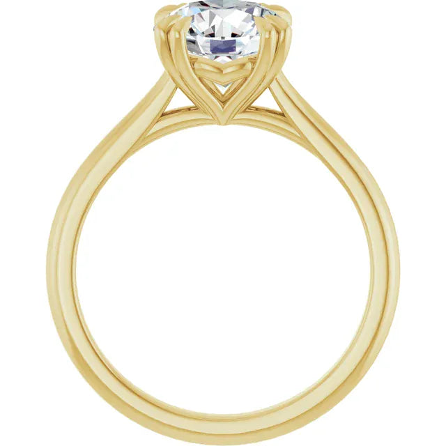 The Double Claw Solitaire Engagement Ring | Round | 2 CTW