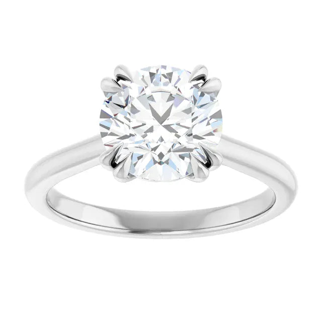 The Double Claw Solitaire Engagement Ring | Round | 2 CTW
