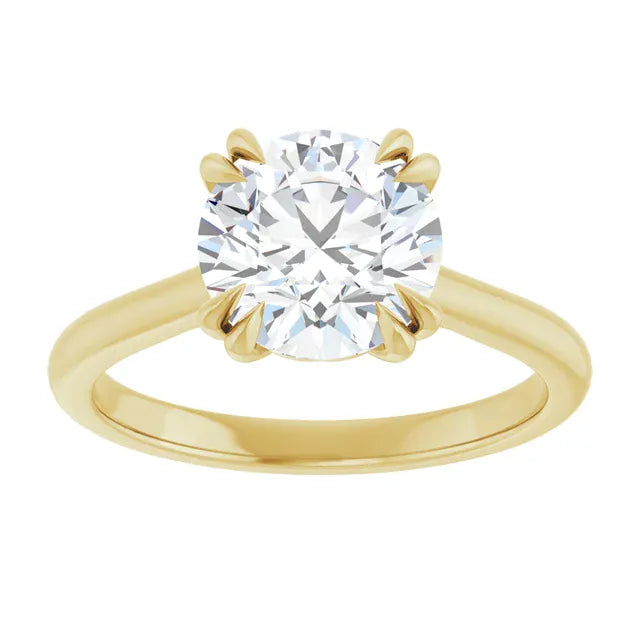The Double Claw Solitaire Engagement Ring | Round | 2 CTW