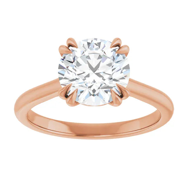 The Double Claw Solitaire Engagement Ring | Round | 2 CTW