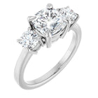 The Signature 3-Stone Engagement Ring | Cushion | 3 CTW