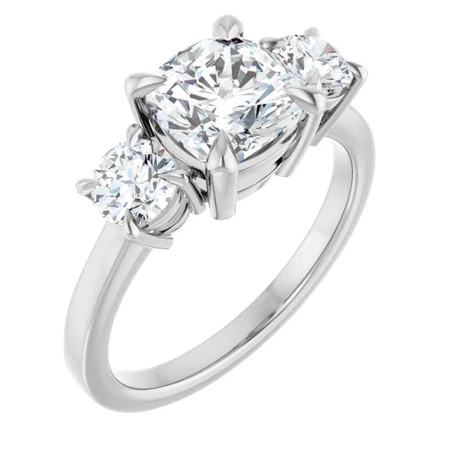 The Signature 3-Stone Engagement Ring | Cushion | 3 CTW