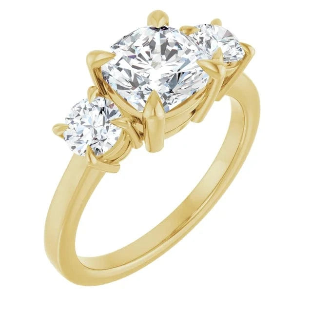 The Signature 3-Stone Engagement Ring | Cushion | 3 CTW