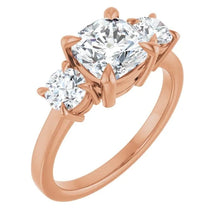 The Signature 3-Stone Engagement Ring | Cushion | 3 CTW