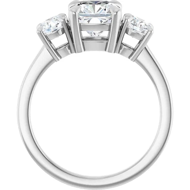 The Signature 3-Stone Engagement Ring | Cushion | 3 CTW