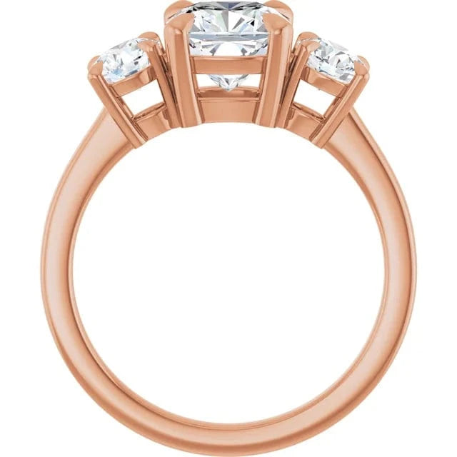 The Signature 3-Stone Engagement Ring | Cushion | 3 CTW