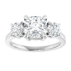 The Signature 3-Stone Engagement Ring | Cushion | 3 CTW