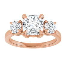 The Signature 3-Stone Engagement Ring | Cushion | 3 CTW