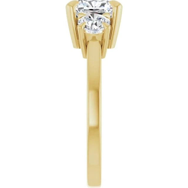 The Signature 3-Stone Engagement Ring | Cushion | 3 CTW
