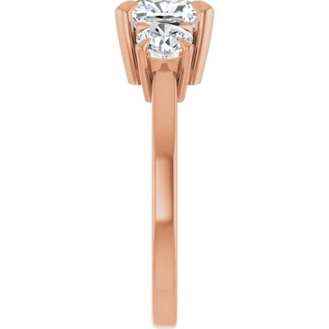 The Signature 3-Stone Engagement Ring | Cushion | 3 CTW