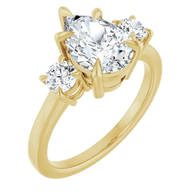 The Signature 3-Stone Engagement Ring | Pear | 3 CTW
