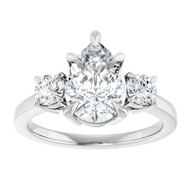 The Signature 3-Stone Engagement Ring | Pear | 3 CTW