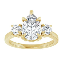 The Signature 3-Stone Engagement Ring | Pear | 3 CTW