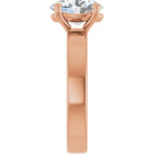 The Cigar Band Solitaire Engagement Ring | Oval | 2 CTW