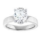 The Cigar Band Solitaire Engagement Ring | Oval | 2 CTW