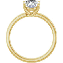The Cigar Band Solitaire Engagement Ring | Oval | 2 CTW