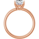 The Cigar Band Solitaire Engagement Ring | Oval | 2 CTW