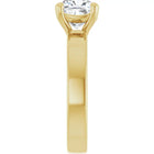 The Cigar Band Solitaire Engagement Ring | Cushion | 2 CTW