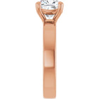 The Cigar Band Solitaire Engagement Ring | Cushion | 2 CTW