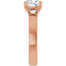 The Cigar Band Solitaire Engagement Ring | Cushion | 2 CTW