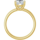 The Cigar Band Solitaire Engagement Ring | Cushion | 2 CTW