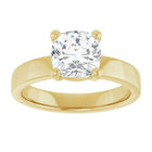 The Cigar Band Solitaire Engagement Ring | Cushion | 2 CTW