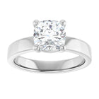 The Cigar Band Solitaire Engagement Ring | Cushion | 2 CTW