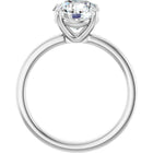 The Cigar Band Solitaire Engagement Ring | Round | 2 CTW