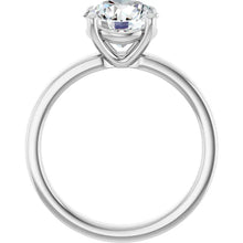 The Cigar Band Solitaire Engagement Ring | Round | 2 CTW