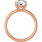 The Cigar Band Solitaire Engagement Ring | Round | 2 CTW