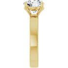 The Cigar Band Solitaire Engagement Ring | Round | 2 CTW
