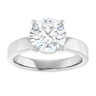 The Cigar Band Solitaire Engagement Ring | Round | 2 CTW