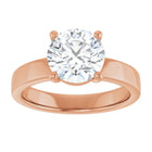 The Cigar Band Solitaire Engagement Ring | Round | 2 CTW