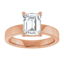 The Cigar Band Solitaire Engagement Ring | Emerald | 2 CTW