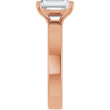 The Cigar Band Solitaire Engagement Ring | Emerald | 2 CTW