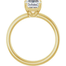 The Cigar Band Solitaire Engagement Ring | Emerald | 2 CTW