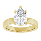 The Cigar Band Solitaire Engagement Ring | Pear | 2 CTW