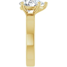 The Cigar Band Solitaire Engagement Ring | Pear | 2 CTW