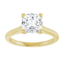 The Timeless Cathedral Solitaire Engagement Ring | Cushion | 2 CTW