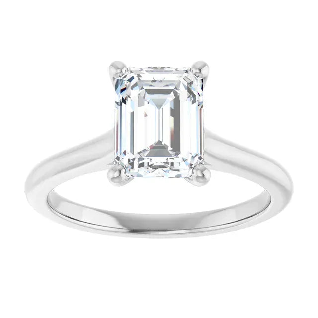 The Timeless Cathedral Solitaire Engagement Ring | Emerald | 2 CTW