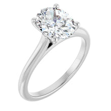 The Timeless Cathedral Solitaire Engagement Ring | Oval | 2 CTW