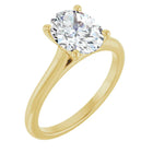 The Timeless Cathedral Solitaire Engagement Ring | Oval | 2 CTW