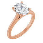 The Timeless Cathedral Solitaire Engagement Ring | Oval | 2 CTW